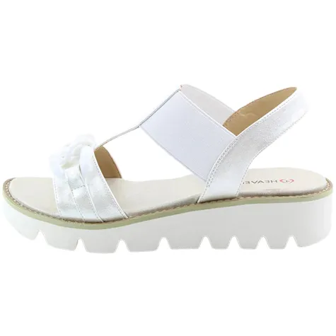 Heavenly Feet Sandals<Ladies Wedge Sandals - Lulu - White