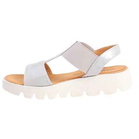 Heavenly Feet Sandals<Ladies Wedge Sandals - Ritz - Silver