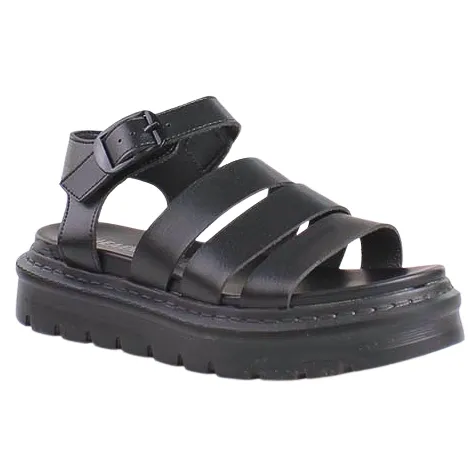 Heavenly Feet Sandals<Platform Sandals - Saffron - Black
