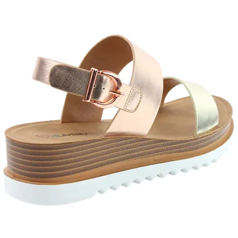 Heavenly Feet Sandals<Sandals - Pecan - Rose Gold