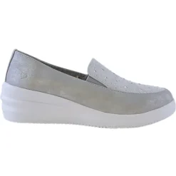 Heavenly Feet Shoes<Wedge Loafers - Charly - Silver