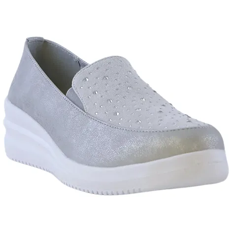 Heavenly Feet Shoes<Wedge Loafers - Charly - Silver