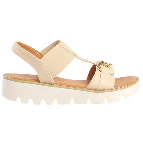 Heavenly Feet Sandals<Wedge Sandals - Lulu 2 - Beige