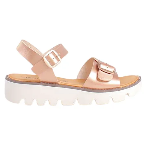 Heavenly Feet Sandals<Wedge Sandals - Trudy - Rose Gold