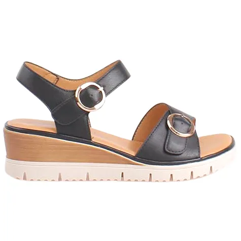 Heavenly Feet Sandals<Wedge Sandals - Concord - Black