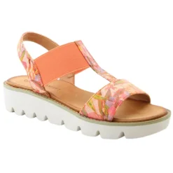 Heavenly Feet Sandals<Wedge Sandals - Ritz - Orange Floral