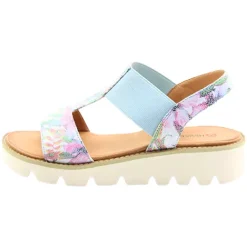 Heavenly Feet Sandals<Wedge Sandals - Ritz - Blue Floral