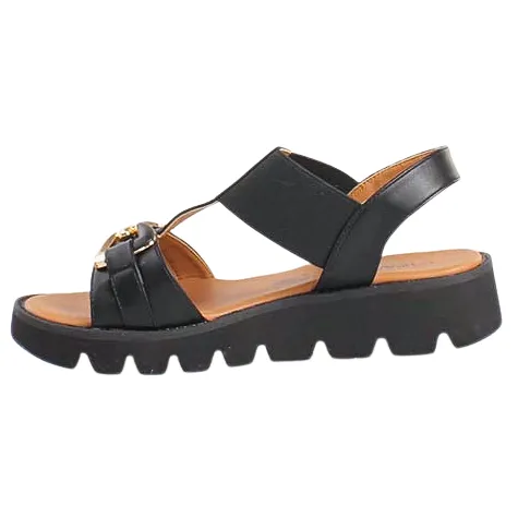 Heavenly Feet Sandals<Wedge Sandals - Lulu 2 - Black