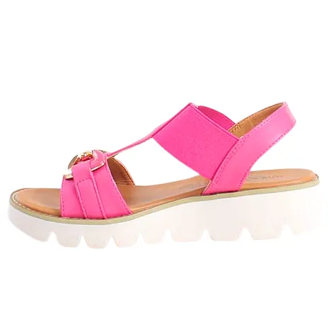 Heavenly Feet Sandals<Wedge Sandals - Lulu 2 - Fuchsia