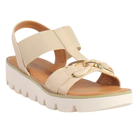 Heavenly Feet Sandals<Wedge Sandals - Lulu 2 - Beige