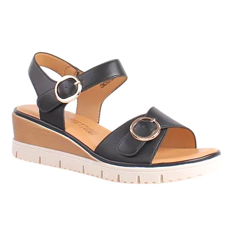 Heavenly Feet Sandals<Wedge Sandals - Concord - Black