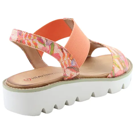 Heavenly Feet Sandals<Wedge Sandals - Ritz - Orange Floral