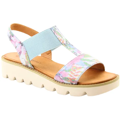 Heavenly Feet Sandals<Wedge Sandals - Ritz - Blue Floral