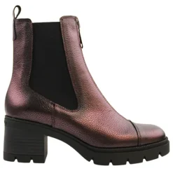 Hispanitas Boots<Block Heeled Ankle Boots - HI243636 - Burgundy