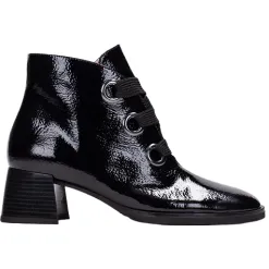 Hispanitas Boots<Block Heeled Ankle Boots- HI243635- Black Patent