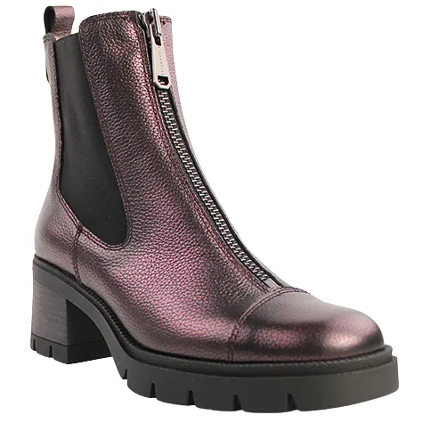 Hispanitas Boots<Block Heeled Ankle Boots - HI243636 - Burgundy
