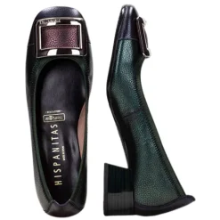 Hispanitas Shoes<Block Heeled Pumps - CHI243673 - Green
