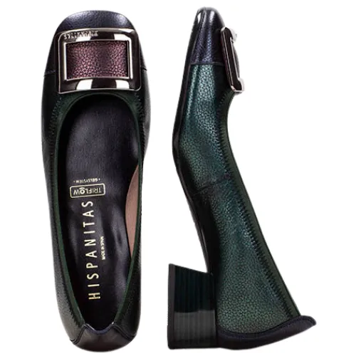 Hispanitas Shoes<Block Heeled Pumps - CHI243673 - Green