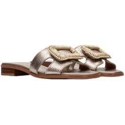 Hispanitas Sandals<Ladies Mules - HV253881 - Gold/Metallic