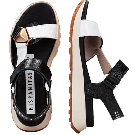 Hispanitas Sandals<Ladies Sandals - CHV253896 - Black/White