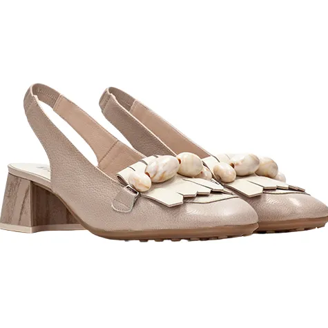 Hispanitas Heels<Ladies Sling Back Heels - HV253945 - Taupe