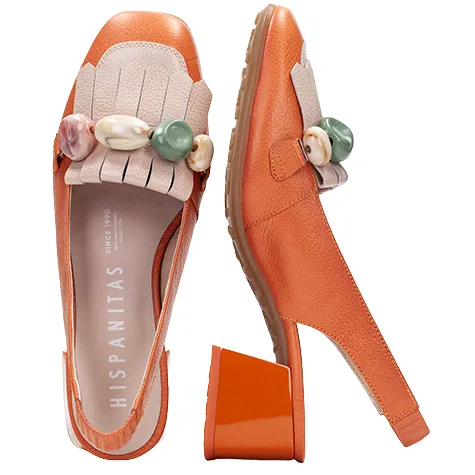 Hispanitas Heels<Ladies Sling Back Heels - HV253945 - Coral