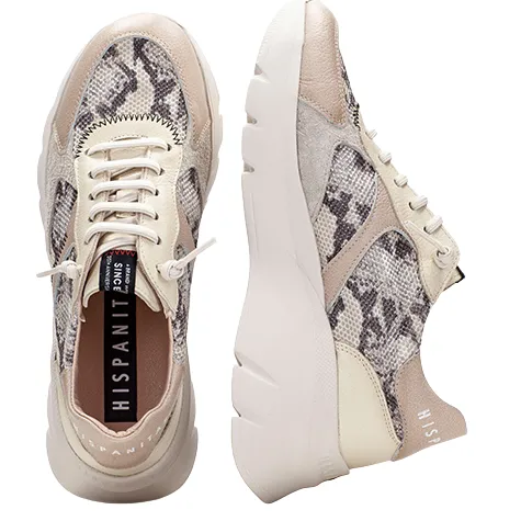 Hispanitas Trainers<Ladies Wedge Trainers - PHV253819 - Taupe