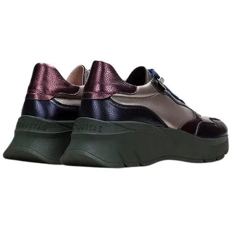 Hispanitas Trainers<Ladies Wedge Trainers - CHI243617 - Navy Multi