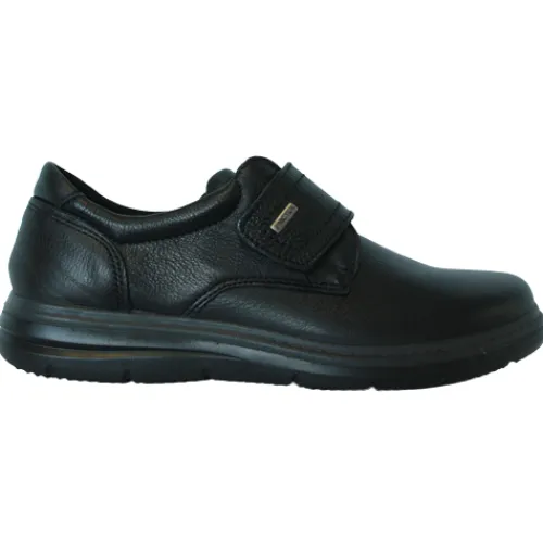 Imac Mens Wide Fitting | Shoes<Velcro Wide Fit Shoes - Florence - Black