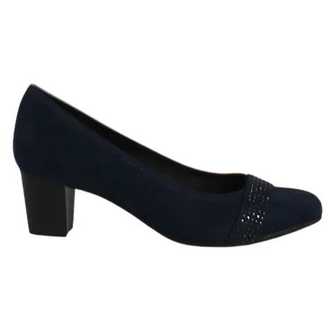 Jana Heels<Block Heeled Pumps - 22465-41 - Navy