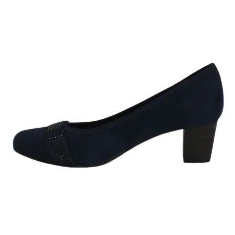 Jana Heels<Block Heeled Pumps - 22465-41 - Navy