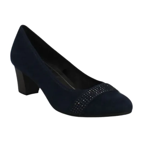 Jana Heels<Block Heeled Pumps - 22465-41 - Navy