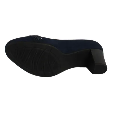 Jana Heels<Block Heeled Pumps - 22465-41 - Navy