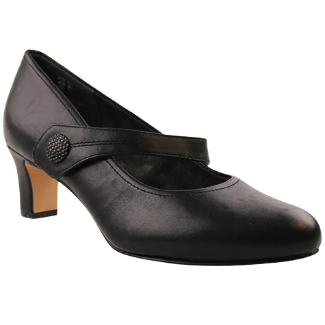 Jana Heels<Cross Strap Pumps - 22474-43 - Black
