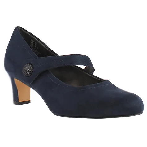 Jana Heels<Cross Strap Pumps - 22473-41 - Navy