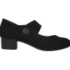 Jana Heels<- Low Heel Strap - 24360-29 - Black