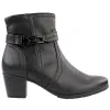 Jana Boots<Block Heeled Ankle Boots - 25363-43 - Black