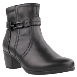 Jana Boots<Block Heeled Ankle Boots - 25363-43 - Black
