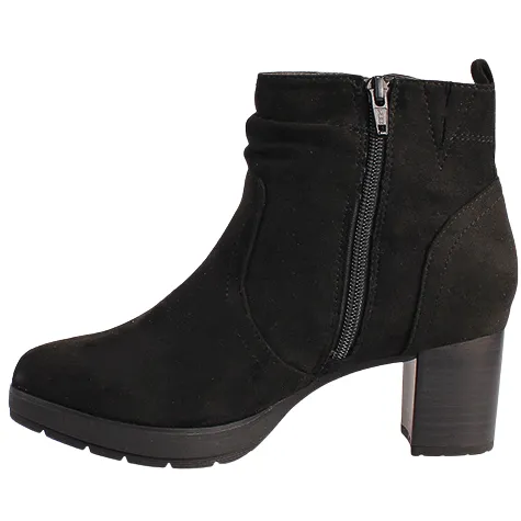 Jana Boots<Block Heeled Ankle Boots - 26378-43 - Black