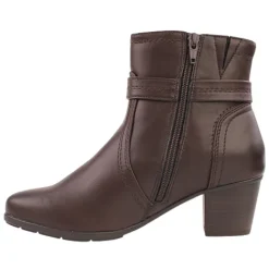 Jana Boots<Block Heeled Ankle Boots - 25363-43 - Mocca