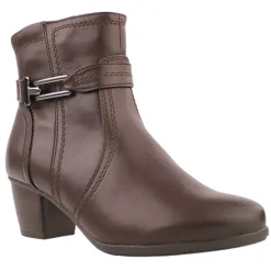 Jana Boots<Block Heeled Ankle Boots - 25363-43 - Mocca