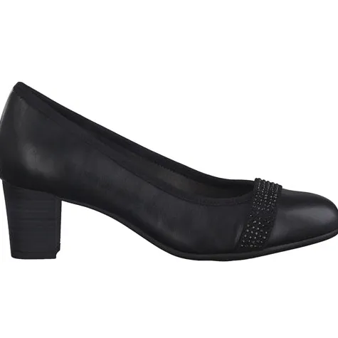 Jana Heels<Block Heeled Pumps - 22464-41 - Black