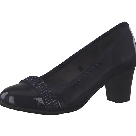 Jana Heels<Block Heeled Pumps - 22464-41 - Black