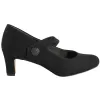 Jana Heels<Cross Strap Pumps - 22473-41 - Black