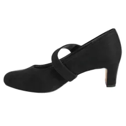 Jana Heels<Cross Strap Pumps - 22473-41 - Black