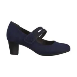 Jana Heels<Cross Straps - 24463-25 - Navy