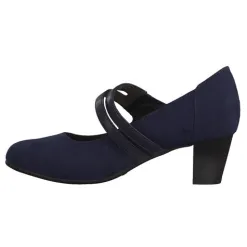 Jana Heels<Cross Straps - 24463-25 - Navy