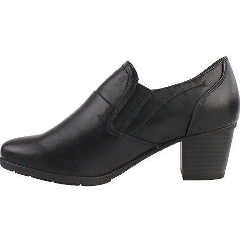 Jana Heels<Ladies Block Heeled Shoes - 24469-41 - Black