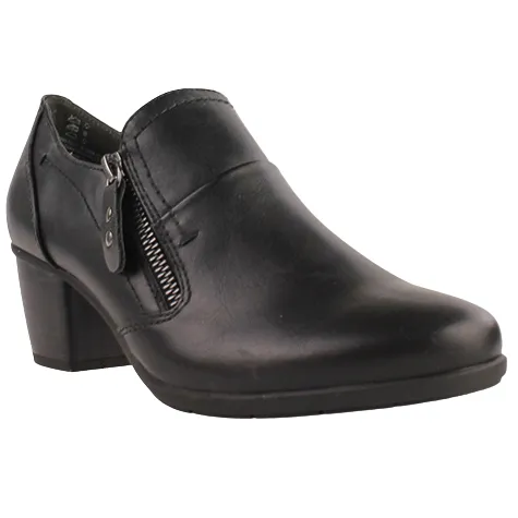 Jana Heels<Ladies Block Heeled Shoes - 24469-41 - Black