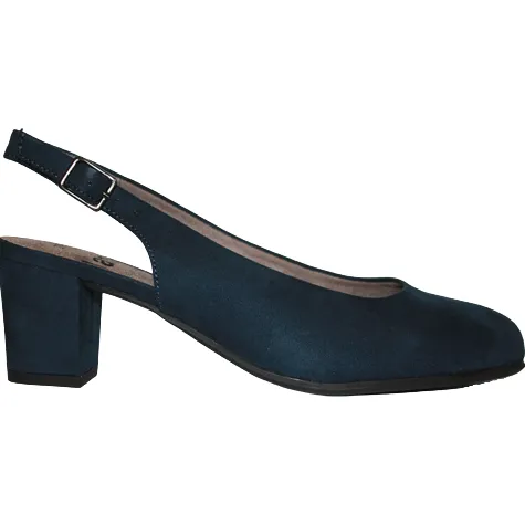 Jana Heels<Ladies Block Heels - 29460-42 - Navy Suede